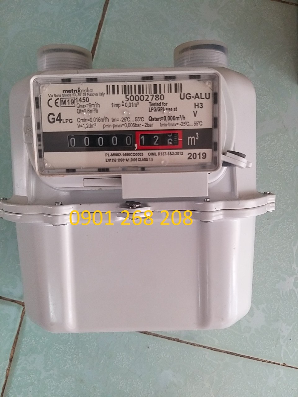 dong ho do luu luong gas ap suat 2 bar g4 metrix